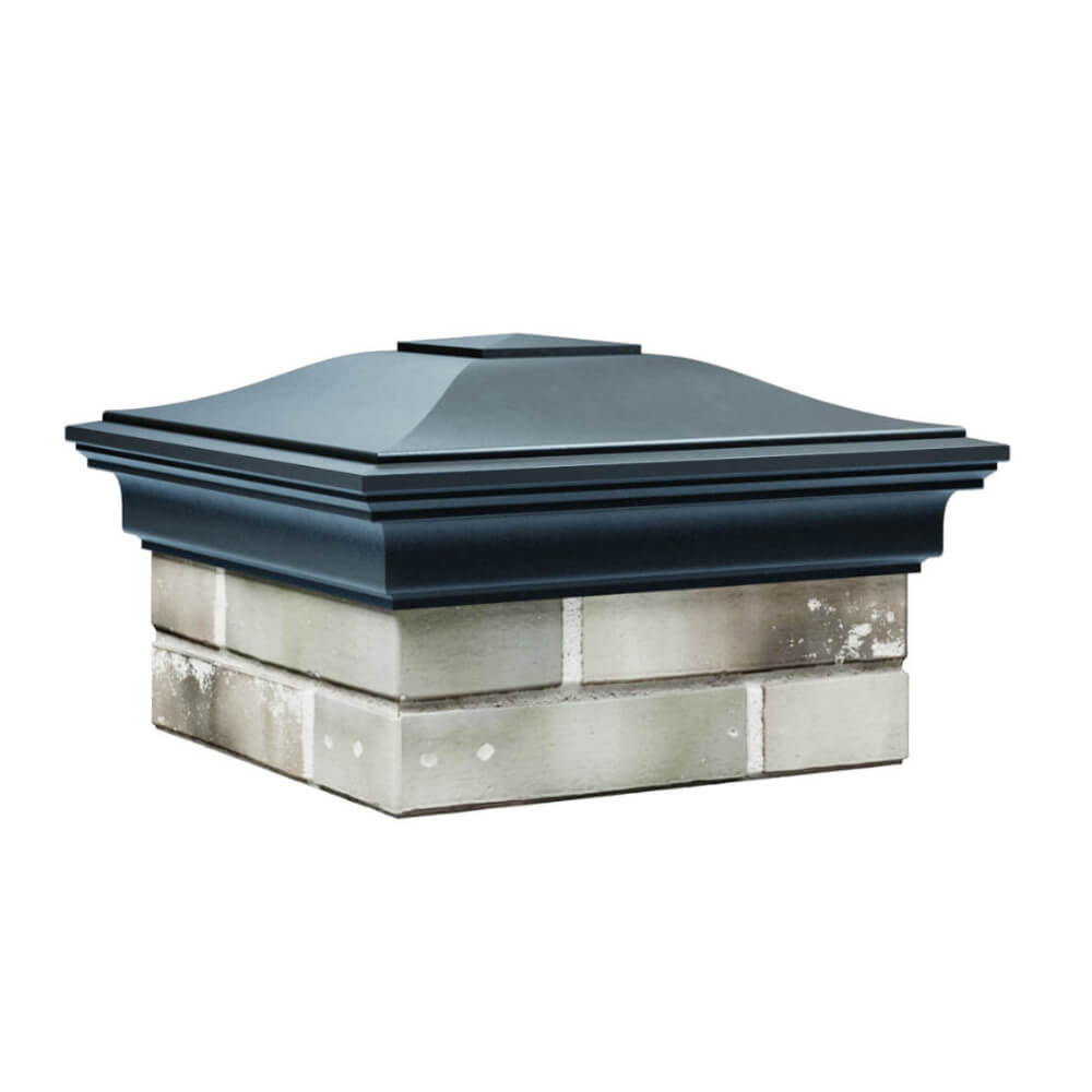 Колпак Zking Монблан Серый на столб 1.5х1.5 еврокирпича 0.7НФ (355х355мм) в Владимире фото