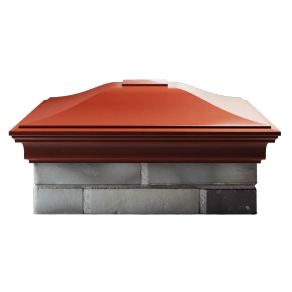 Колпак Zking Монблан Красный на столб 2х2 кирпича (515х515мм) в Владимире фото