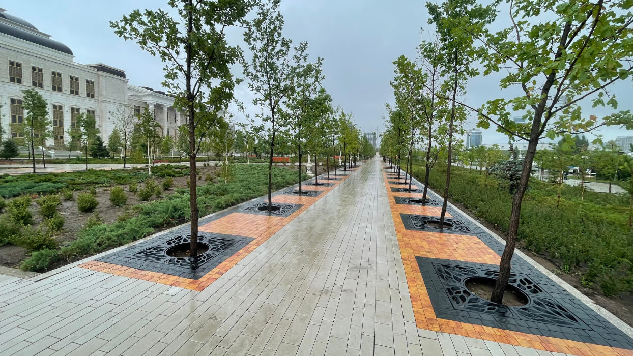 Приствольная решетка для дерева ZKING CRUST 1.2х1.2м Черная в Владимире фото