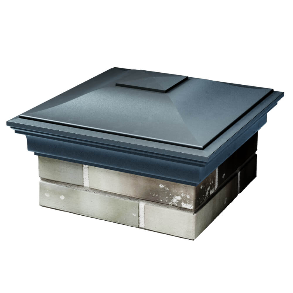 Колпак Zking Монблан Серый на столб 1.5х1.5 кирпича (385х385мм) в Владимире фото