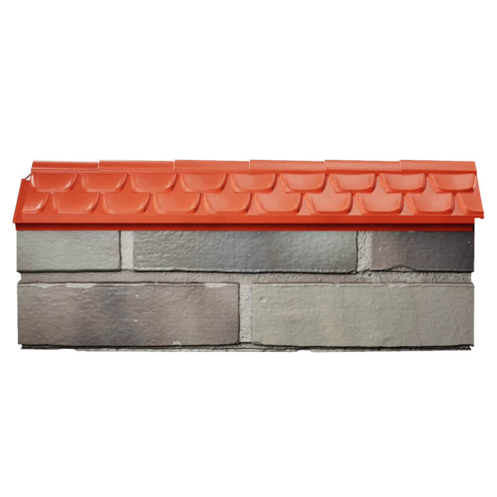Парапет Zking Эльбрус Красный с посадкой на 0.5 кирпича (130мм) в Владимире фото