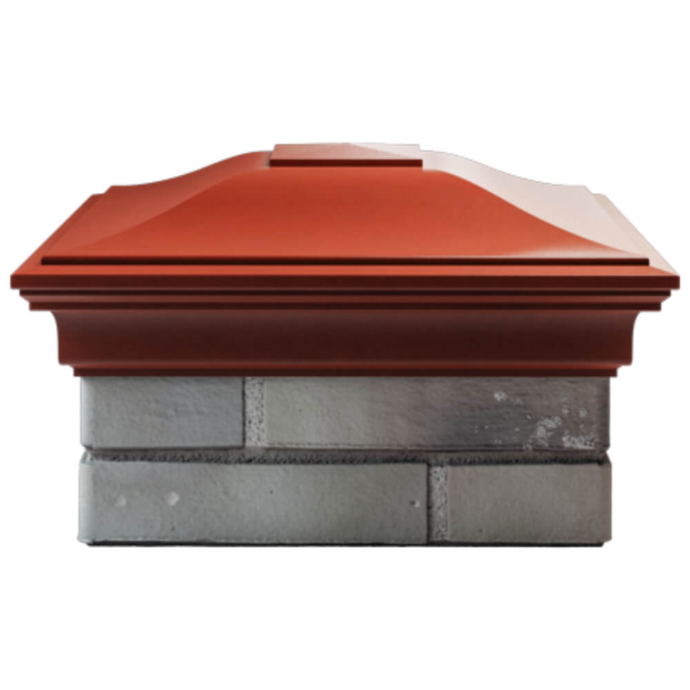 Колпак Zking Монблан Красный на столб 1.5х1.5 кирпича (385х385мм) Владимир фото