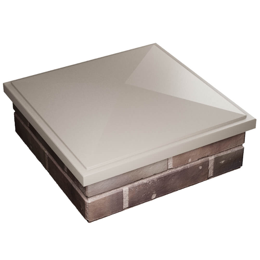 Колпак Zking БонаМоно Бежевый на столб 2х2 кирпича (515х515, 530х530мм) в Владимире фото