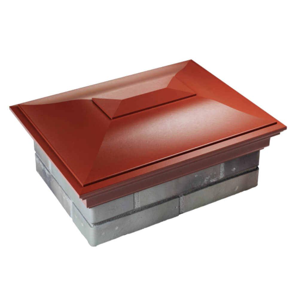 Колпак Zking Монблан Красный на столб 2х1.5 кирпича (515х385мм) Владимир фото