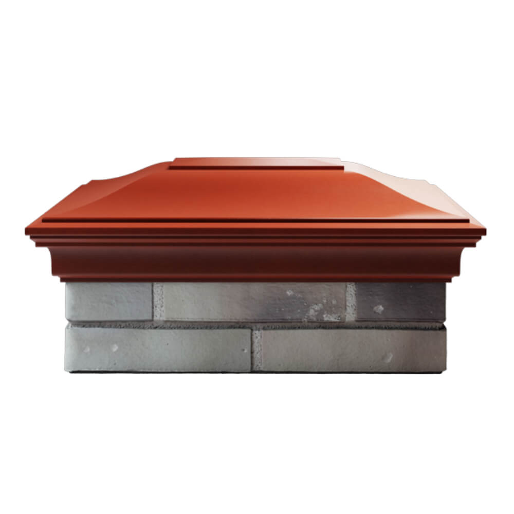 Колпак Zking Монблан Красный на столб 2х1.5 кирпича (515х385мм) в Владимире фото