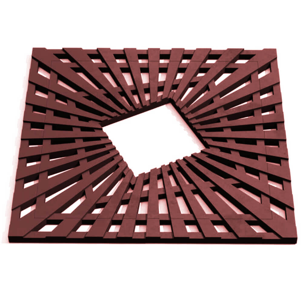 Приствольная решетка для дерева ZKING ATMOSPHERE 1.2х1.2м Коричневая Владимир фото