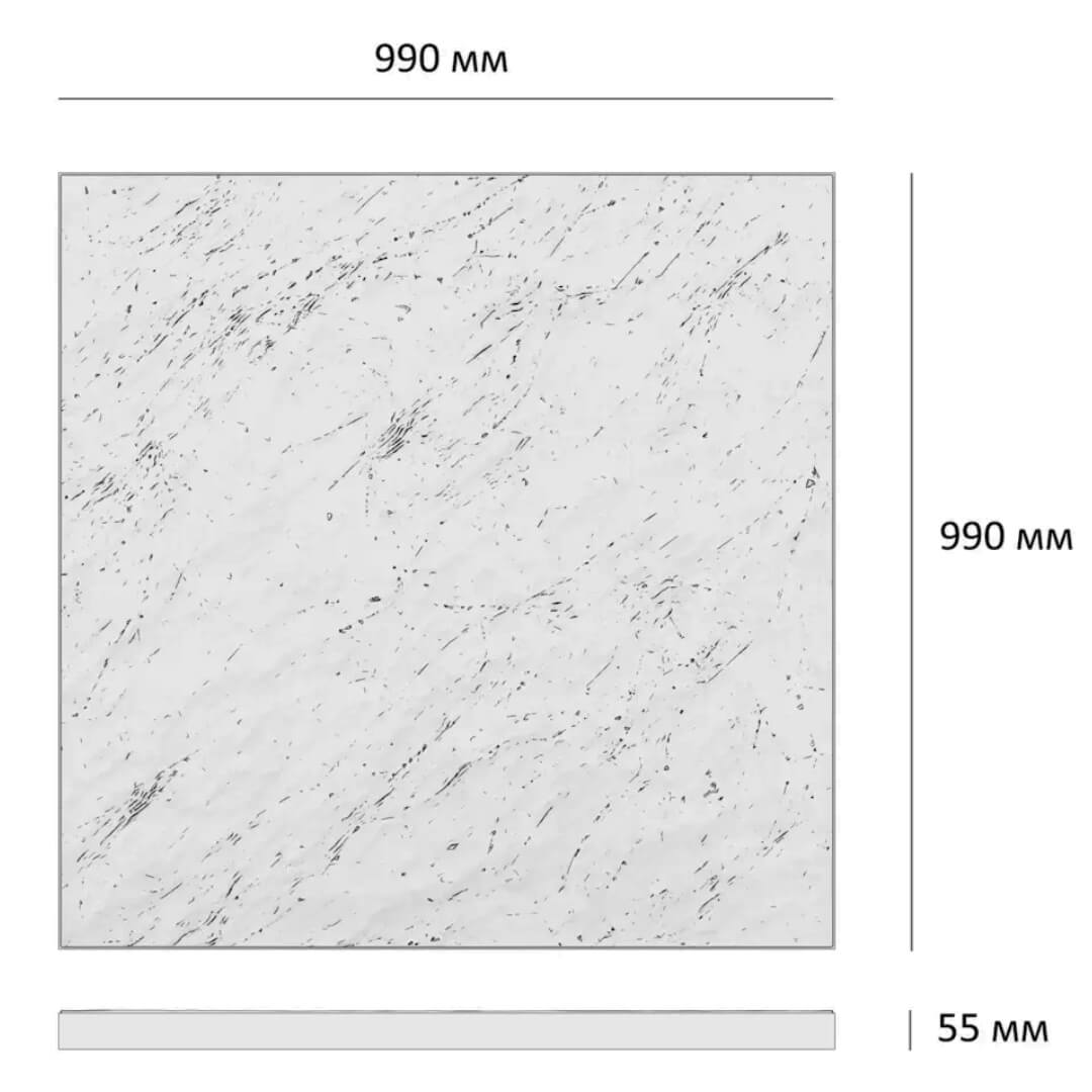 Шаговая плита STONE Светлая Галька 990х990х55мм в Владимире фото