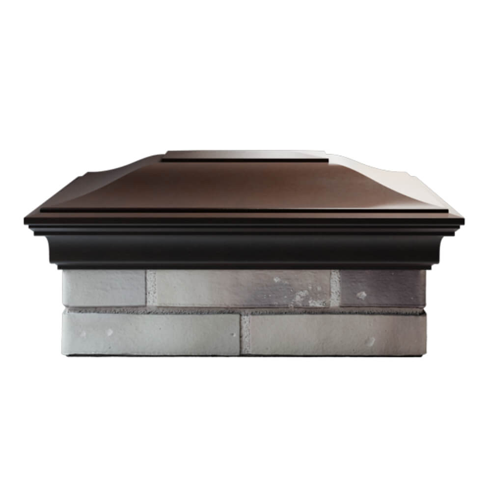 Колпак Zking Монблан Коричневый на столб 2х1.5 кирпича (515х385мм) в Владимире фото