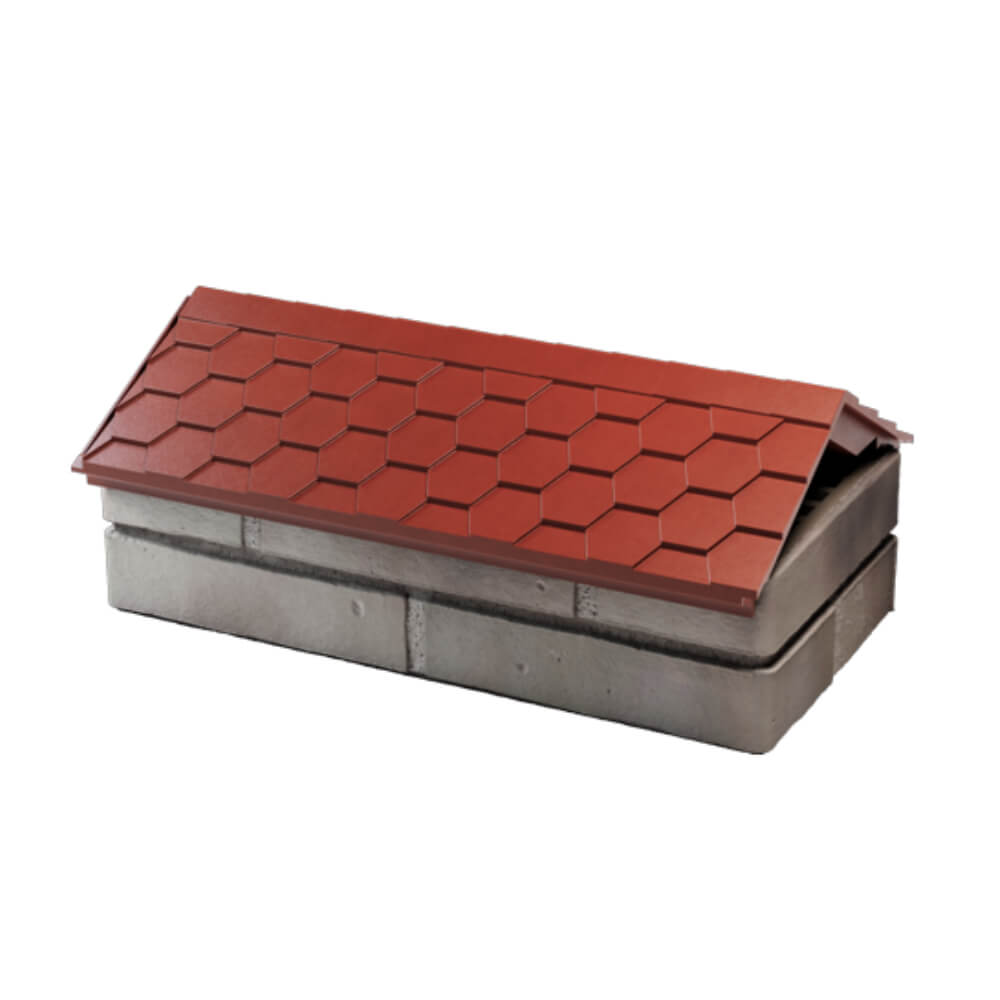 Парапет Zking Эверест Красный с посадкой на 1 кирпич (200/225/255мм) в Владимире фото