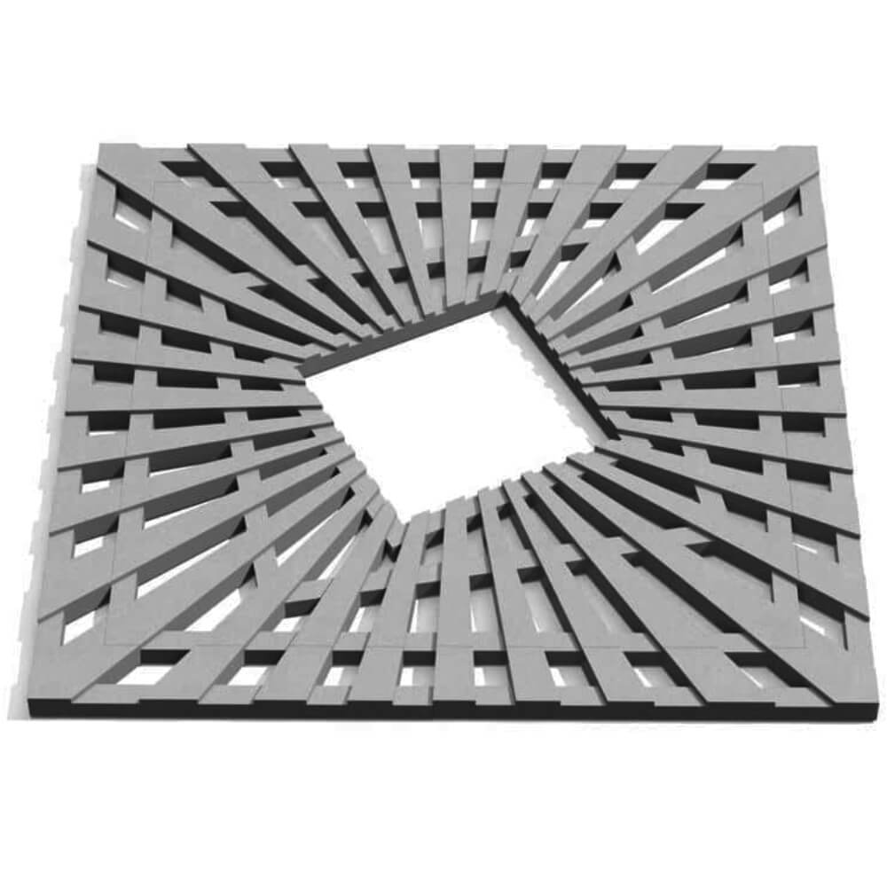 Приствольная решетка для дерева ZKING ATMOSPHERE 1.2х1.2м Серая Владимир фото