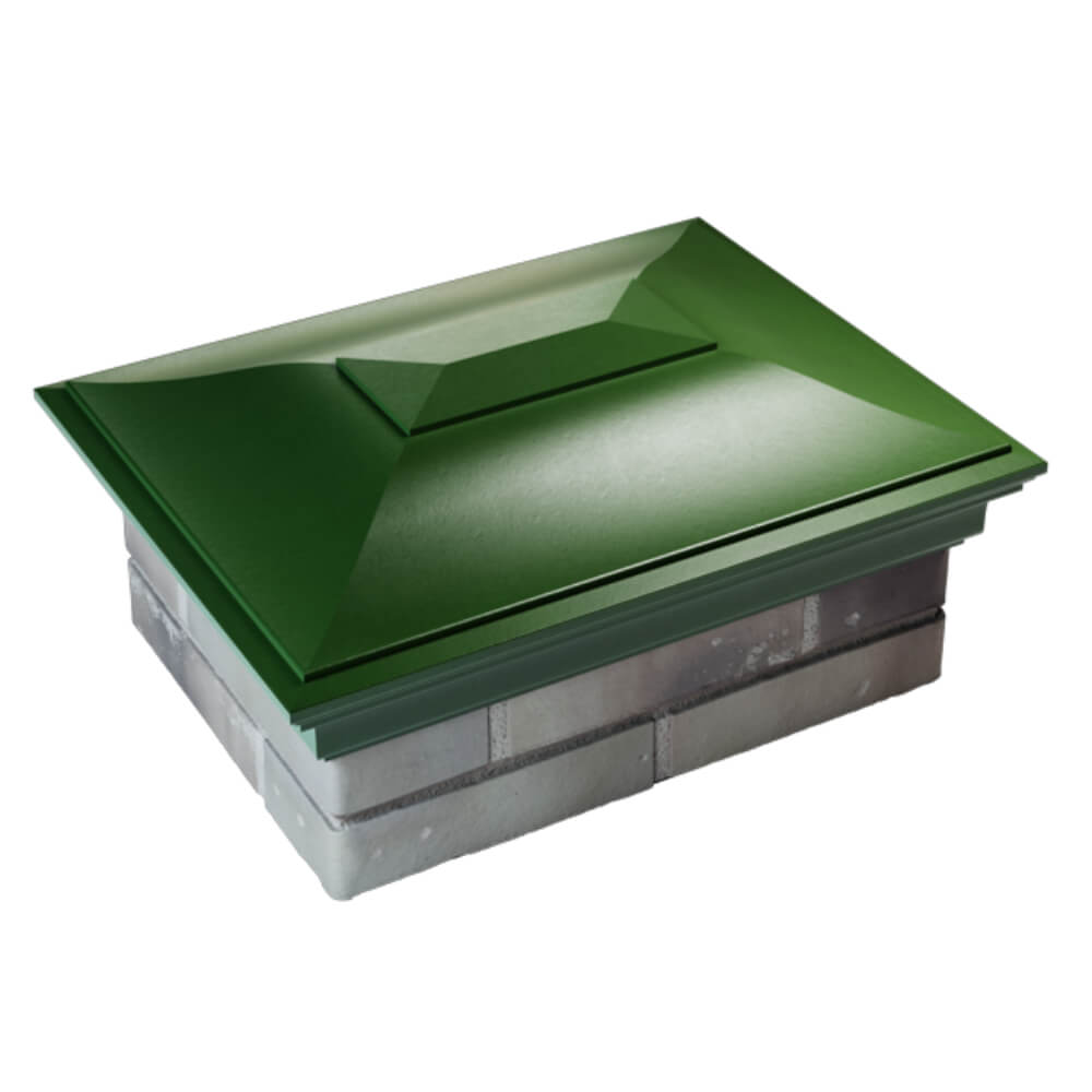 Колпак Zking Монблан Зеленый на столб 2х1.5 кирпича (515х385мм) Владимир фото