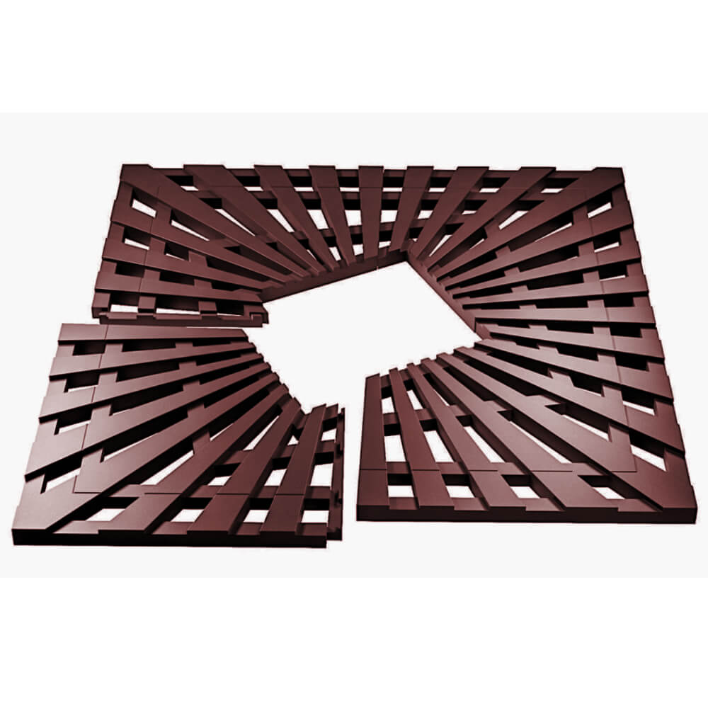 Приствольная решетка для дерева ZKING ATMOSPHERE 1.2х1.2м Коричневая в Владимире фото