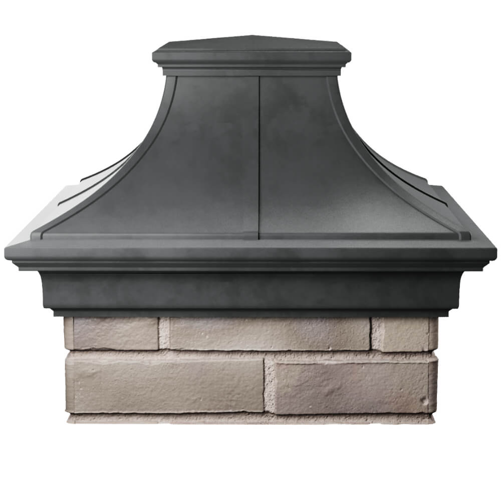 Колпак Zking Монблан Премиум Серый на столб 1.5х1.5 кирпича (385х385мм) Владимир фото