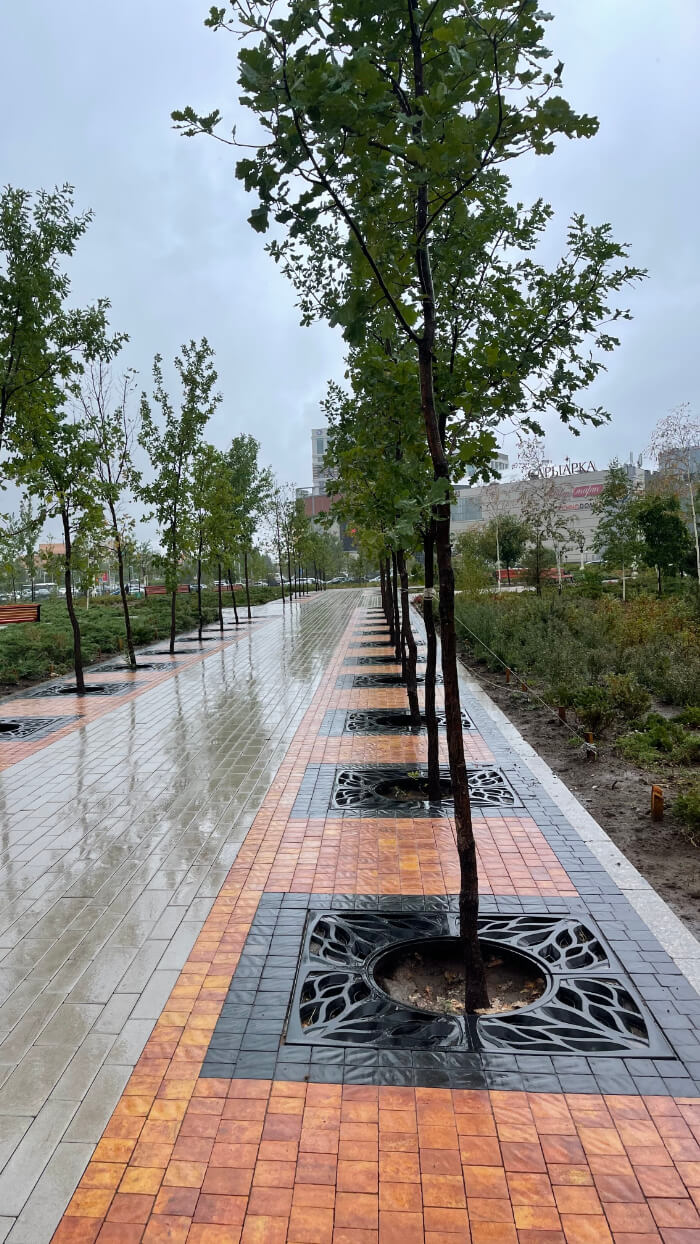 Приствольная решетка для дерева ZKING CRUST 1.2х1.2м Черная в Владимире фото