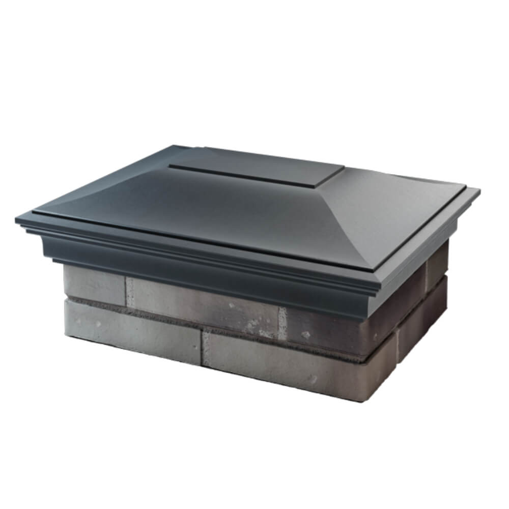 Колпак Zking Монблан Серый на столб 2х1.5 кирпича (515х385мм) в Владимире фото