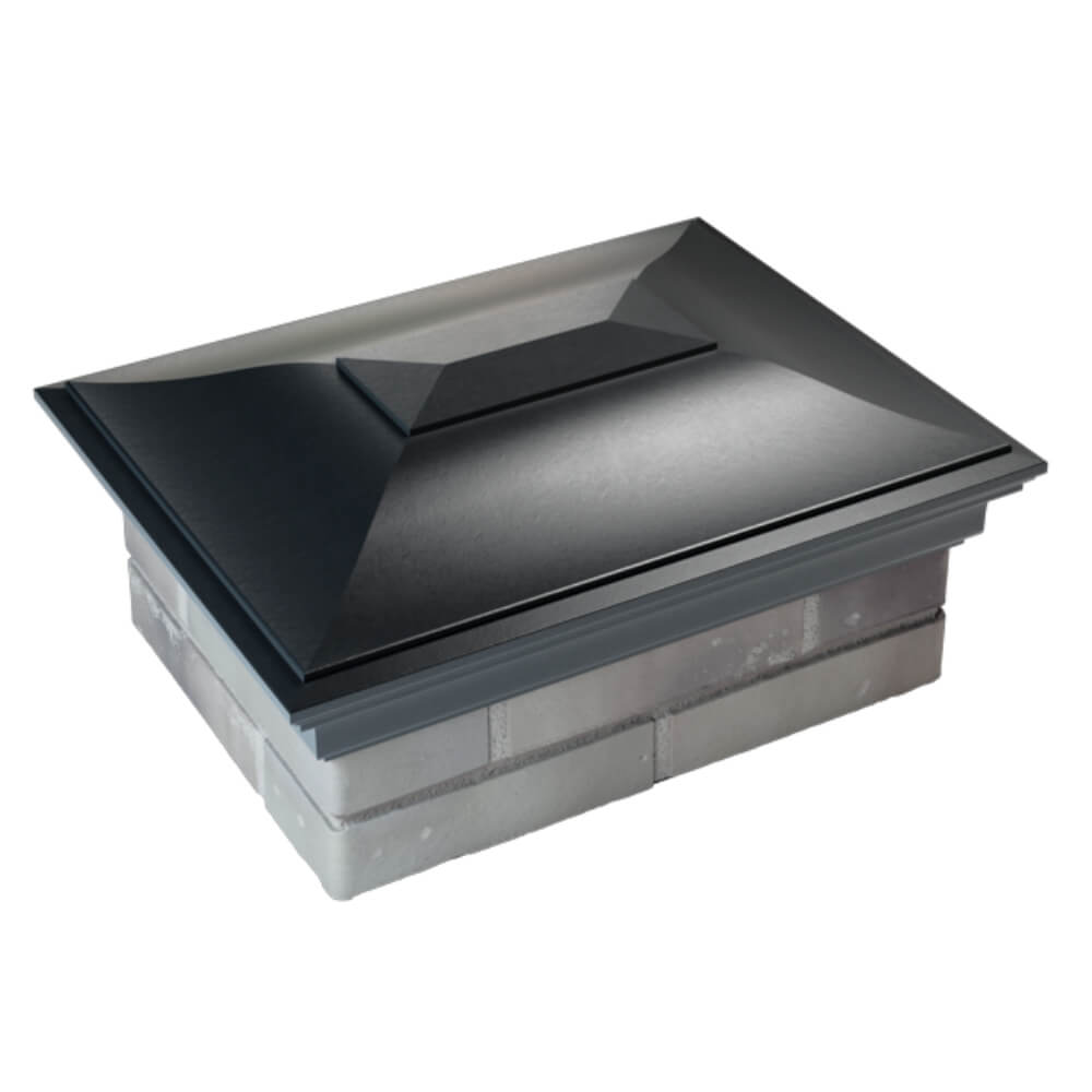 Колпак Zking Монблан Черный на столб 2х1.5 кирпича (515х385мм) Владимир фото