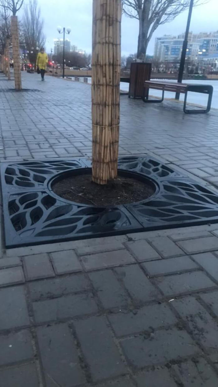 Приствольная решетка для дерева ZKING CRUST 1.2х1.2м Черная в Владимире фото