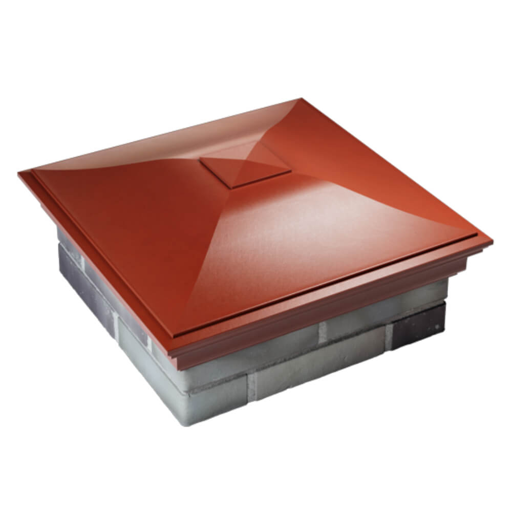 Колпак Zking Монблан Красный на столб 2х2 кирпича (515х515мм) Владимир фото