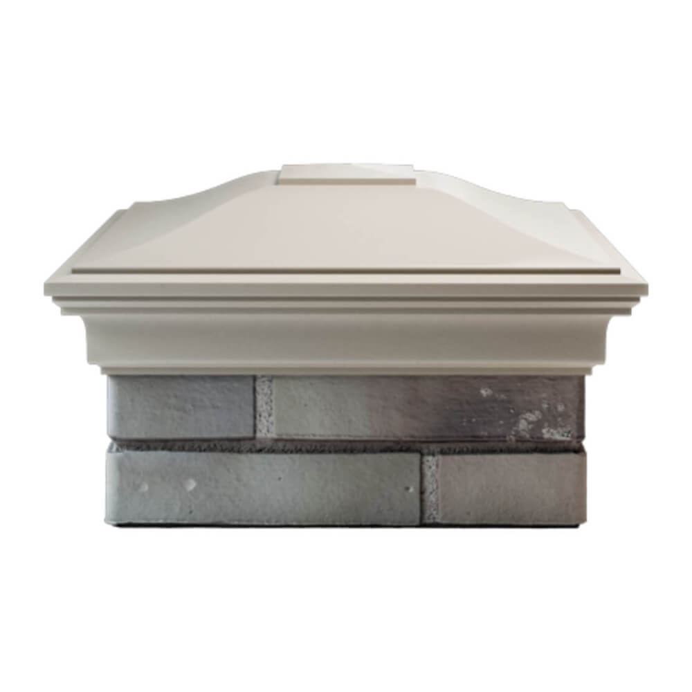 Колпак Zking Монблан Бежевый на столб 1.5х1.5 еврокирпича 0.7НФ (355х355мм) Владимир фото