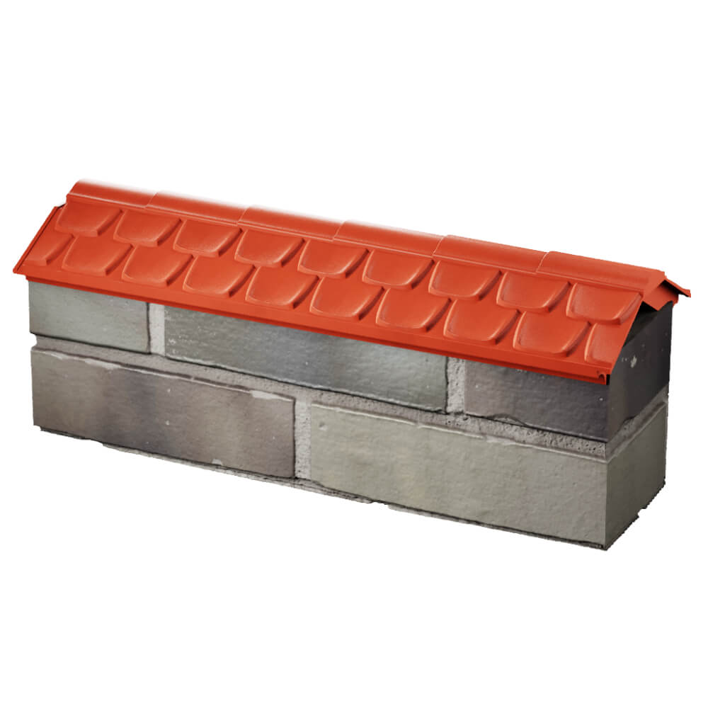 Парапет Zking Эльбрус Красный с посадкой на 0.5 кирпича (130мм) в Владимире фото