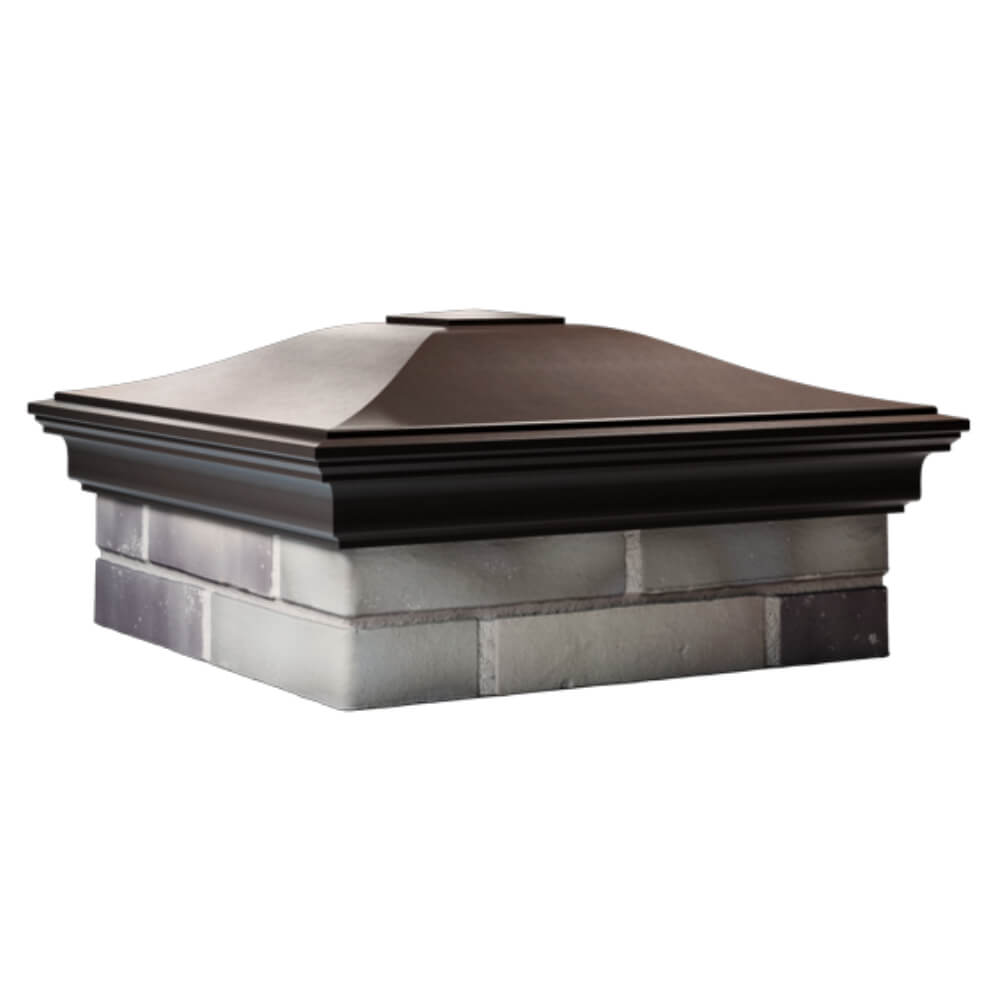 Колпак Zking Монблан Коричневый на столб 2х2 кирпича (515х515мм) в Владимире фото