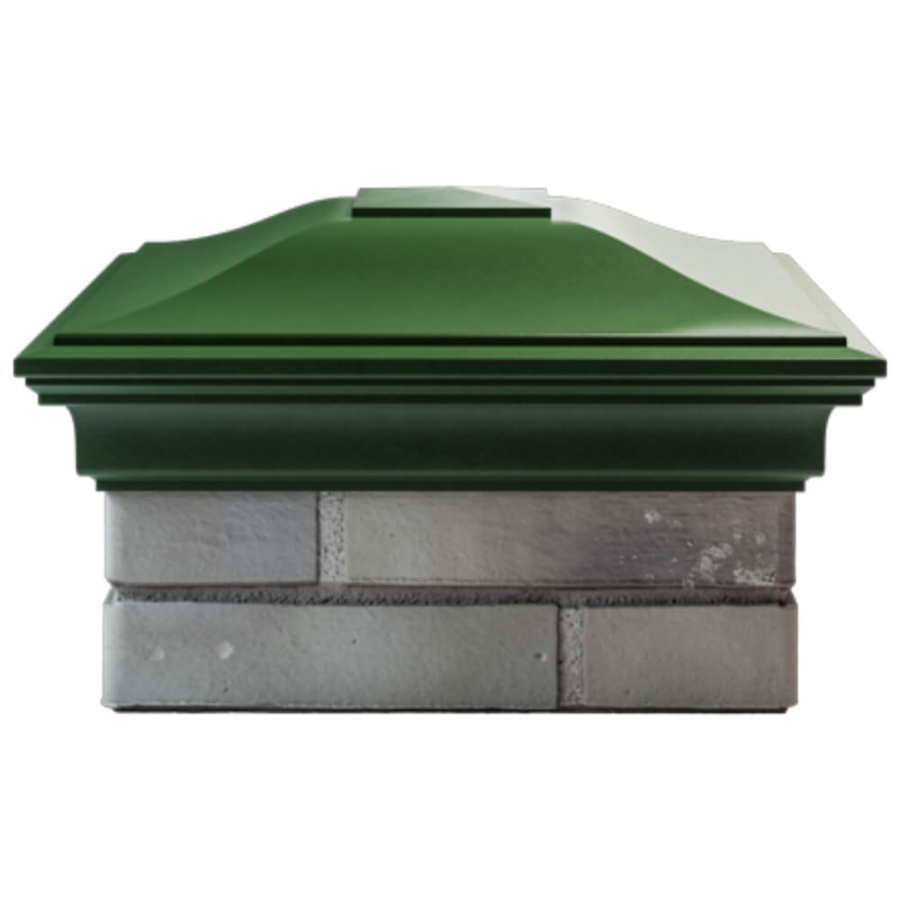 Колпак Zking Монблан Зеленый на столб 1.5х1.5 кирпича (385х385мм) Владимир фото