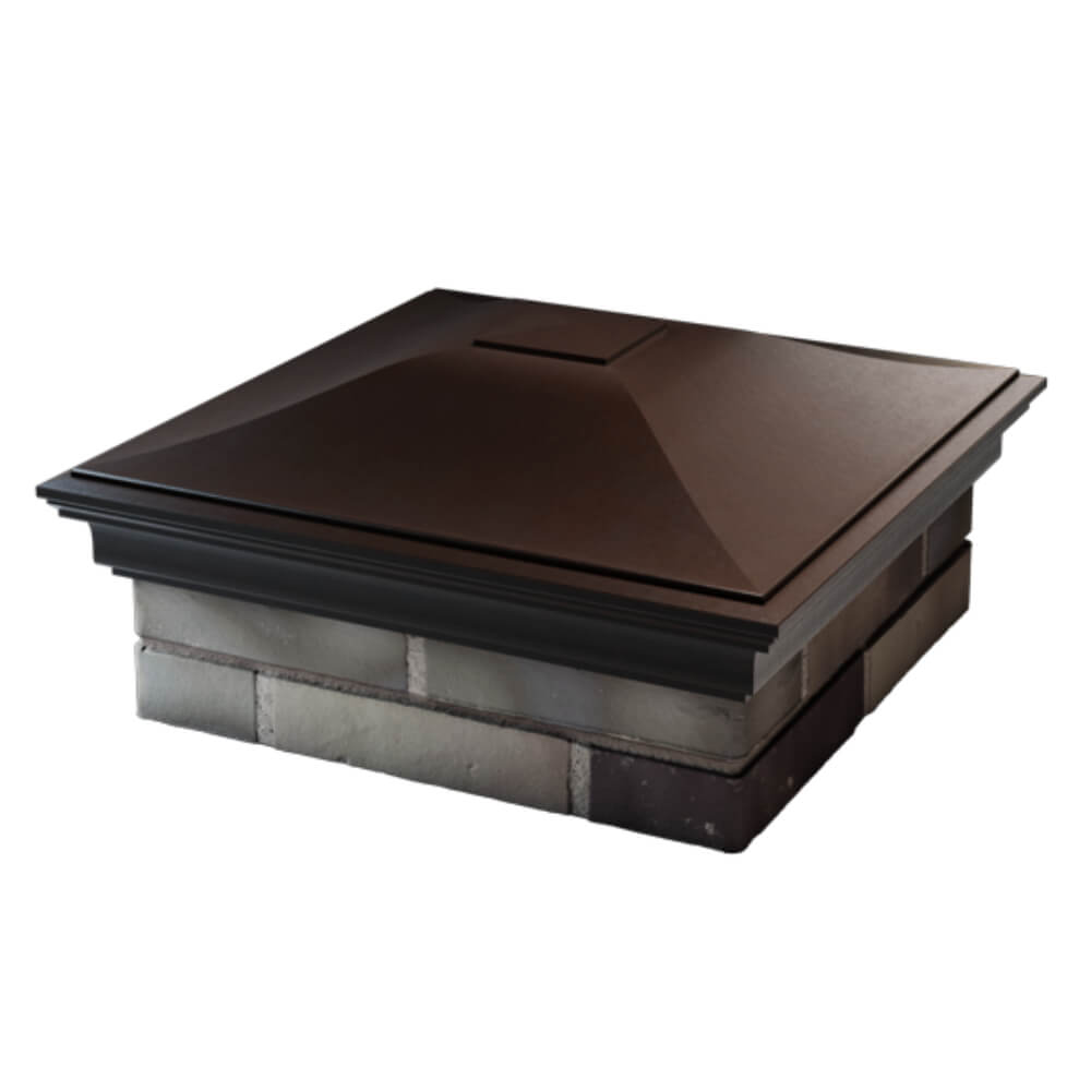 Колпак Zking Монблан Коричневый на столб 2х2 кирпича (515х515мм) в Владимире фото