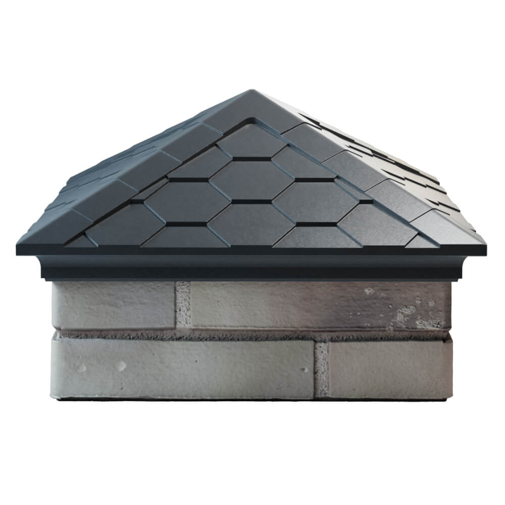 Колпак Zking Эверест Серый на столб 1.5х1.5 кирпича (390х390мм) Владимир фото