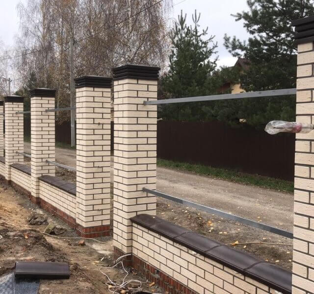 Колпак Zking Бона ХайТек Коричневый на столб 1.5х1.5 кирпича (385х385мм) в Владимире фото