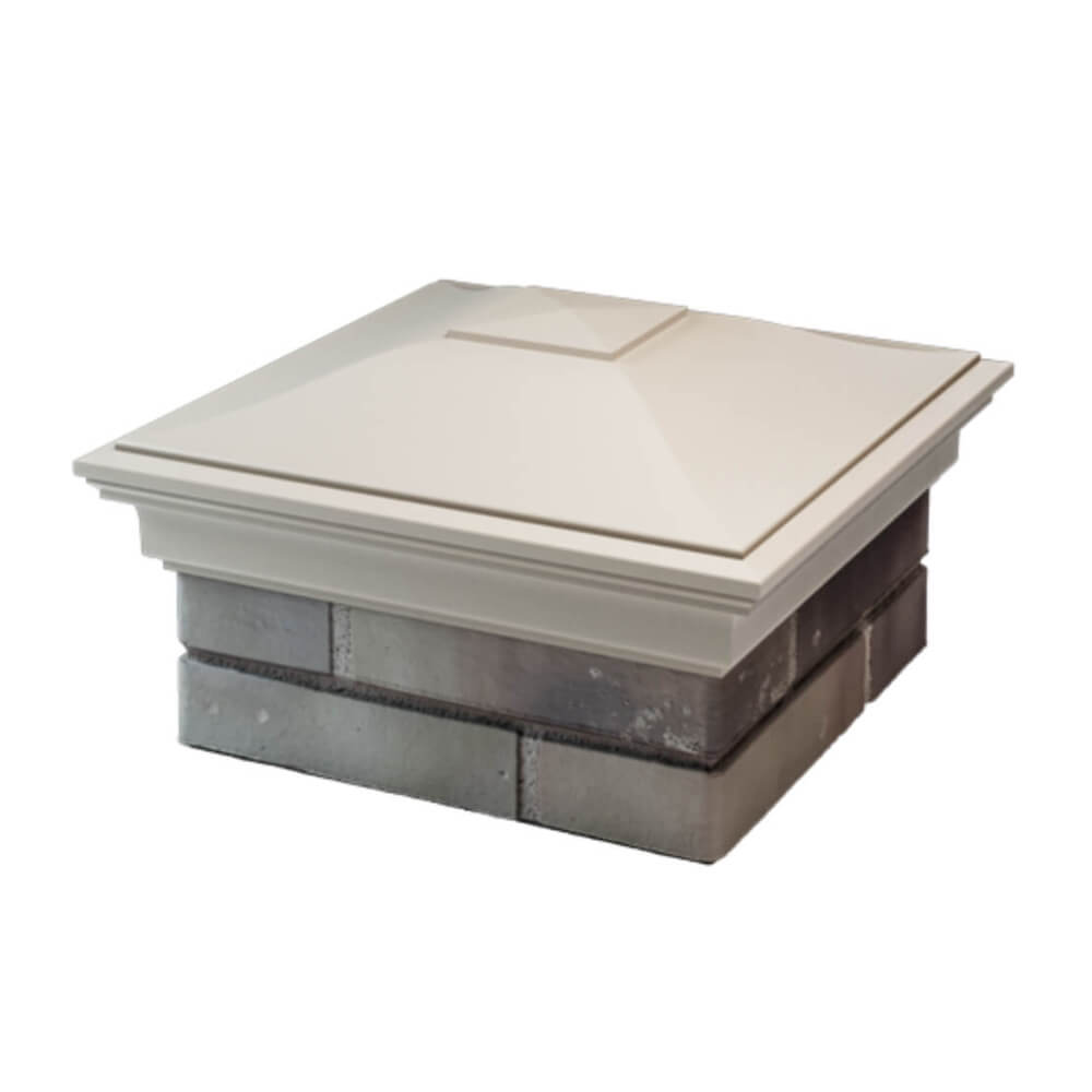 Колпак Zking Монблан Бежевый на столб 1.5х1.5 еврокирпича 0.7НФ (355х355мм) в Владимире фото