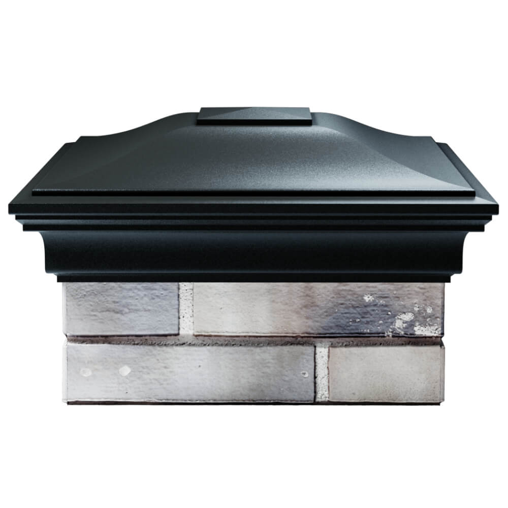 Колпак Zking Монблан Черный на столб 1.5х1.5 кирпича (385х385мм) Владимир фото