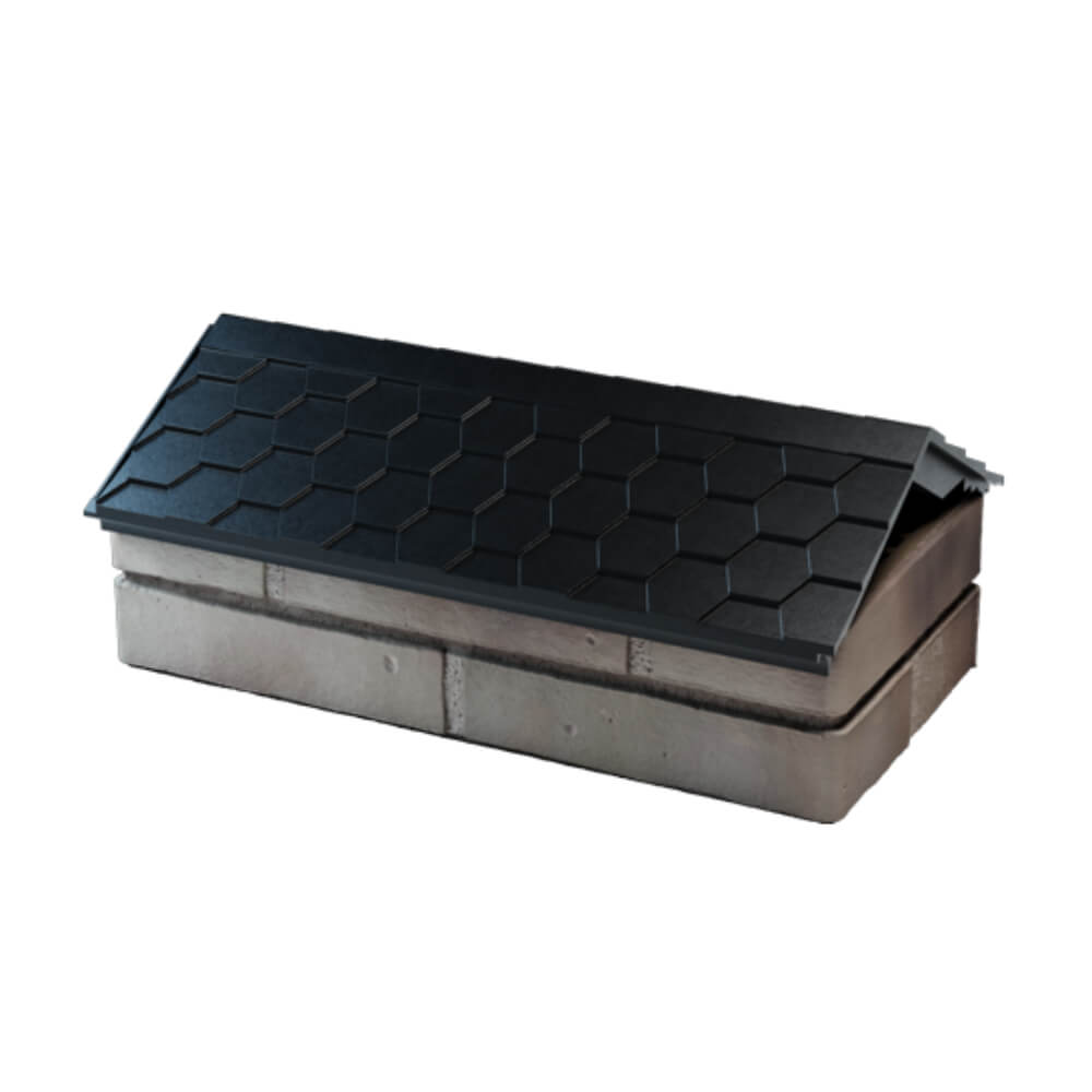 Парапет Zking Эверест Черный с посадкой на 1 кирпич (200/225/255мм) в Владимире фото