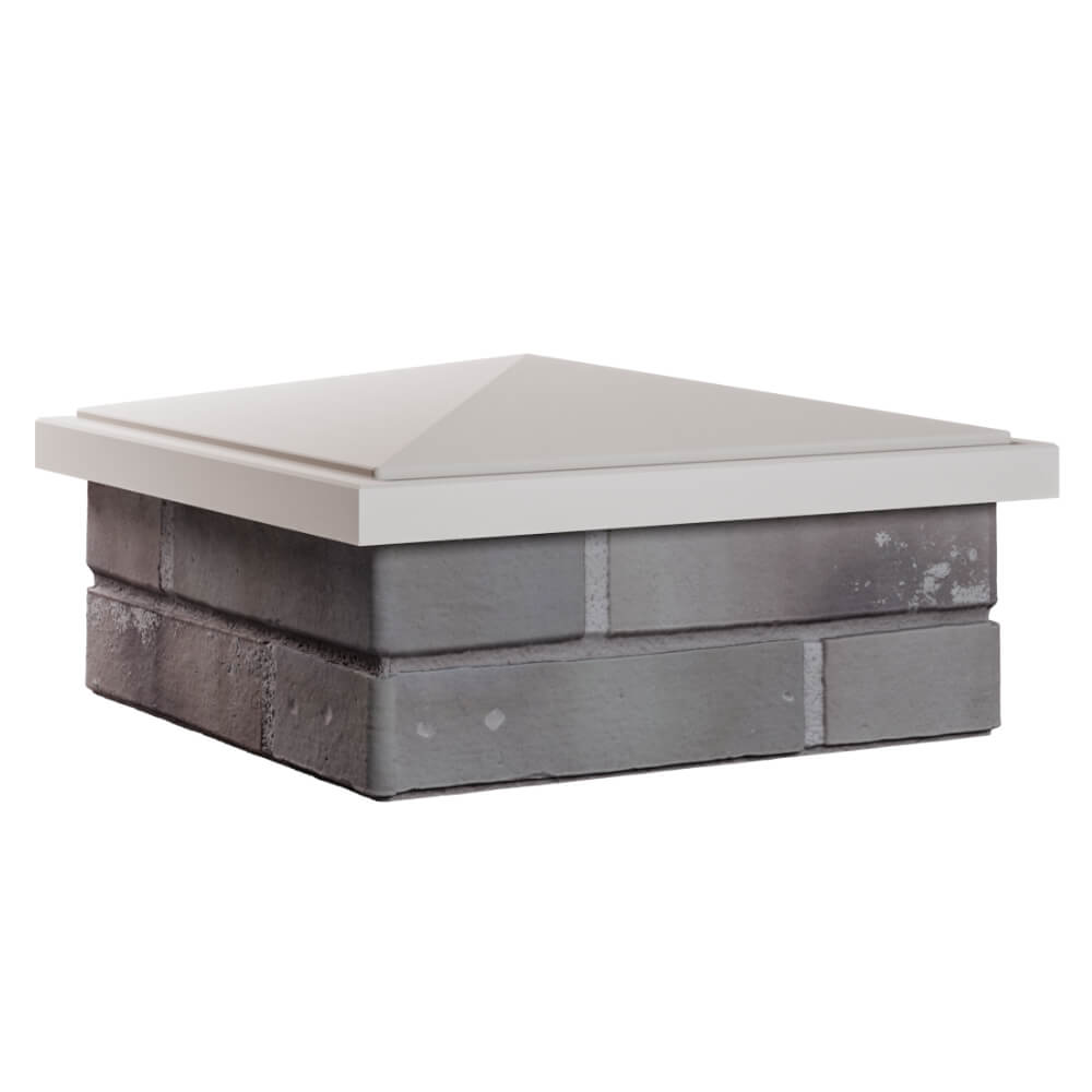 Колпак Zking БонаМоно Бежевый на столб 1.5х1.5 кирпича (385х385, 400х400мм) в Владимире фото