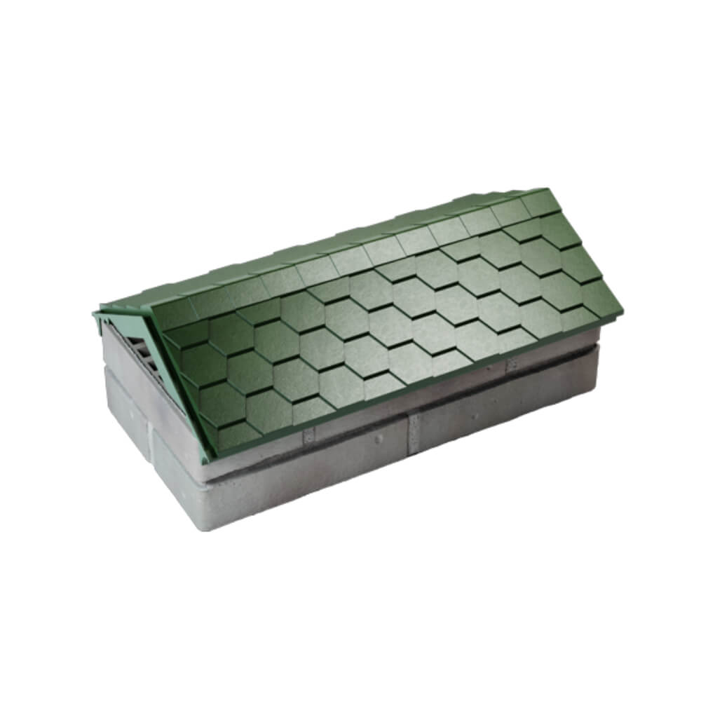 Парапет Zking Эверест Зеленый с посадкой на 1 кирпич (200/225/255мм) в Владимире фото