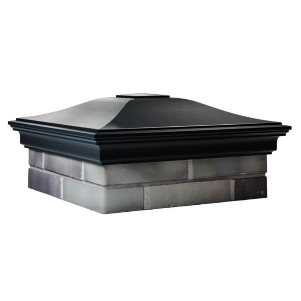 Колпак Zking Монблан Черный на столб 2х2 кирпича (515х515мм) в Владимире фото