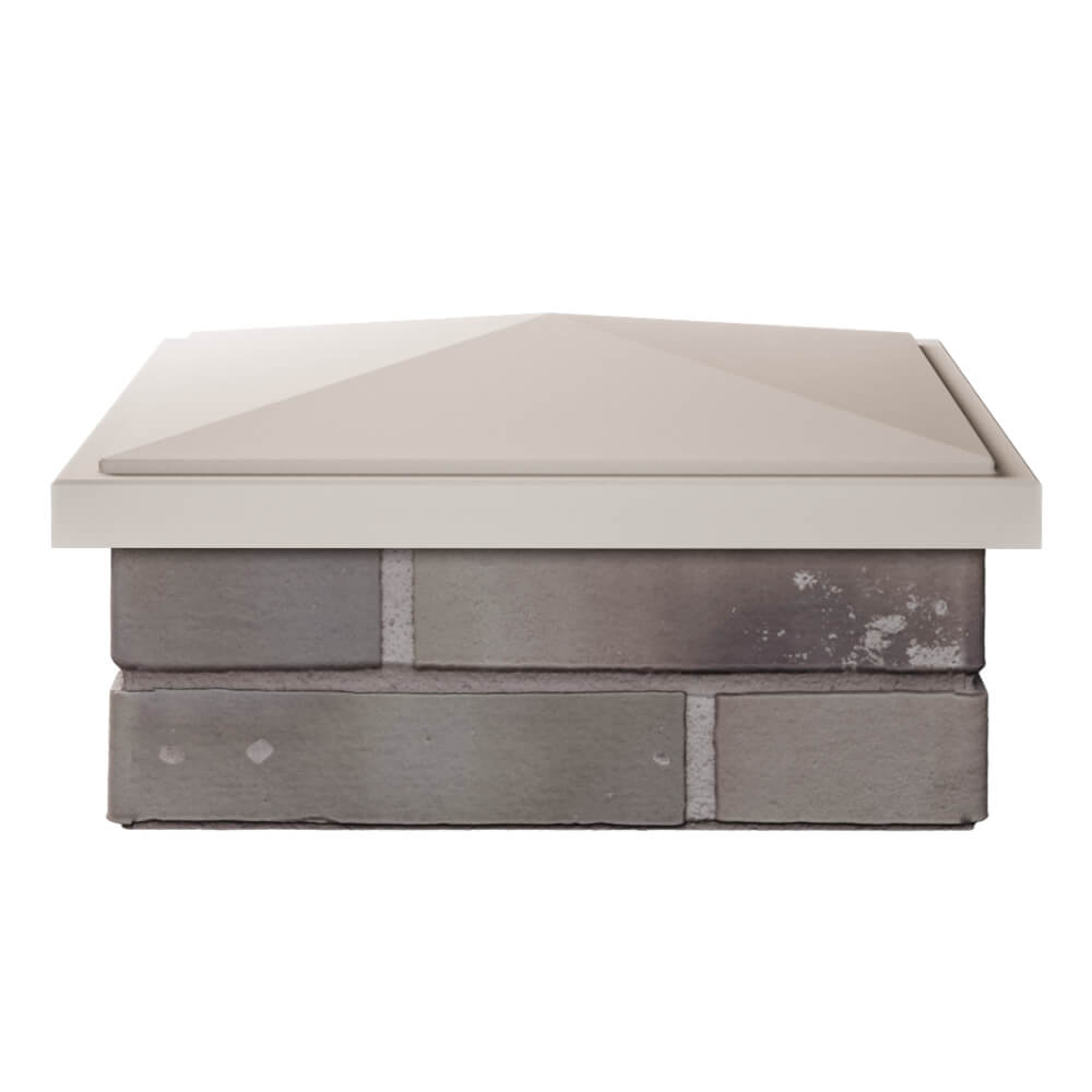 Колпак Zking БонаМоно Бежевый на столб 1.5х1.5 кирпича (385х385, 400х400мм) Владимир фото