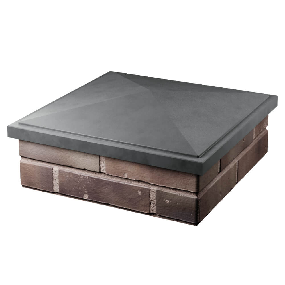 Колпак Zking БонаМоно Серый на столб 2х2 кирпича (515х515, 530х530мм) в Владимире фото