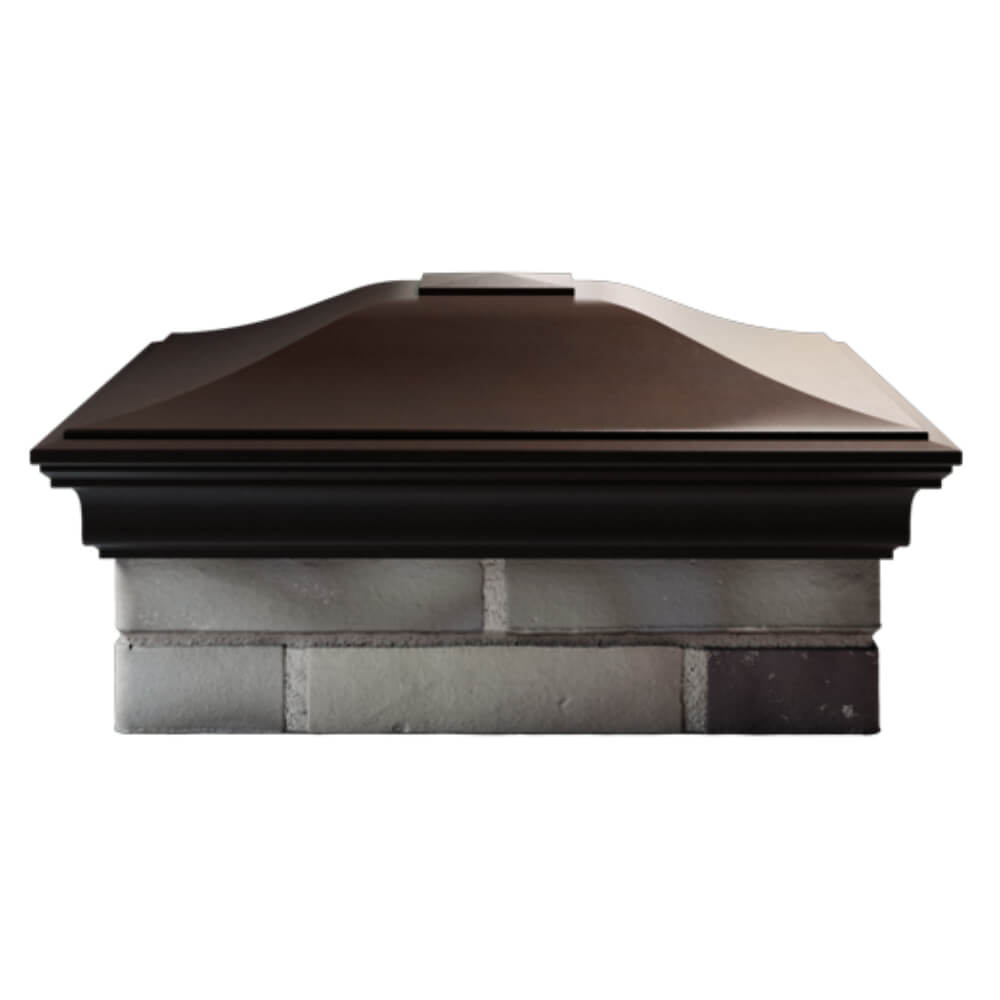 Колпак Zking Монблан Коричневый на столб 2х2 кирпича (515х515мм) в Владимире фото