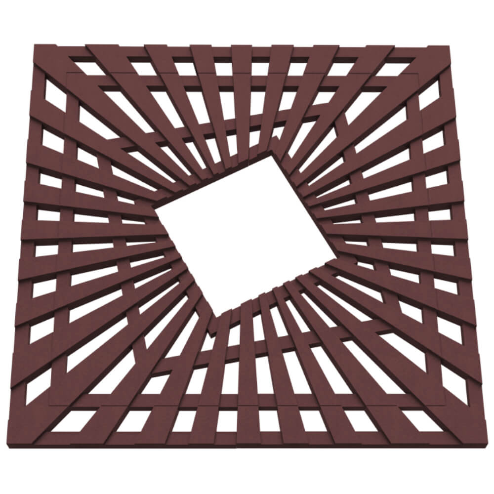 Приствольная решетка для дерева ZKING ATMOSPHERE 1.2х1.2м Коричневая в Владимире фото