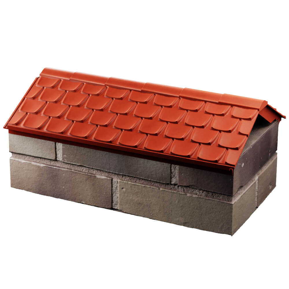 Парапет Zking Эльбрус Красный с посадкой на 1 кирпич (255мм) в Владимире фото