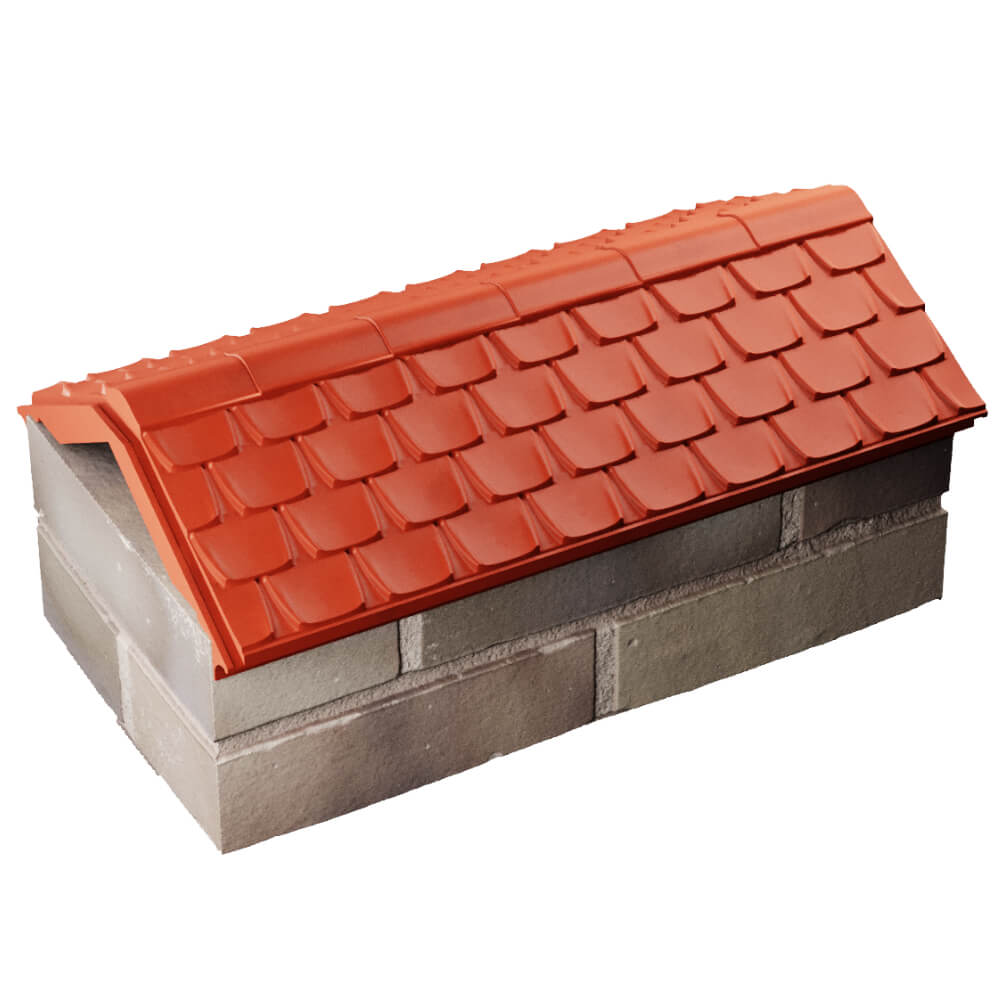 Парапет Zking Эльбрус Красный с посадкой на 1 кирпич (255мм) в Владимире фото