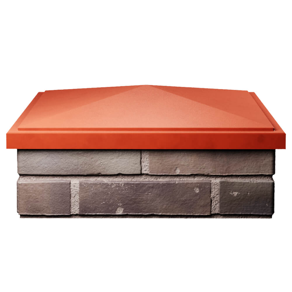 Колпак Zking БонаМоно Красный на столб 2х2 кирпича (515х515, 530х530мм) Владимир фото