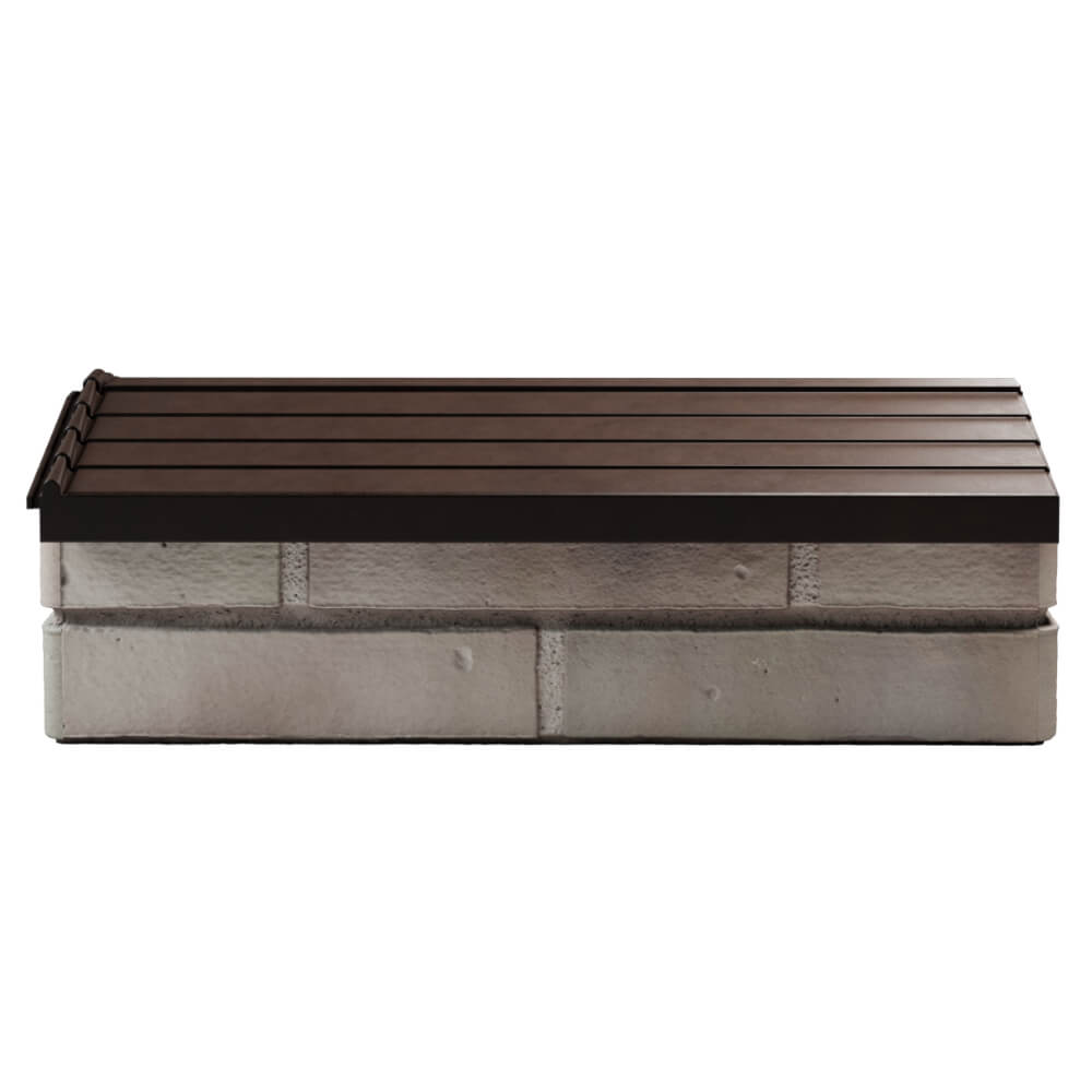 Парапет Zking Бона ХайТек Коричневый с посадкой на 1 кирпич (200/225/255мм) в Владимире фото