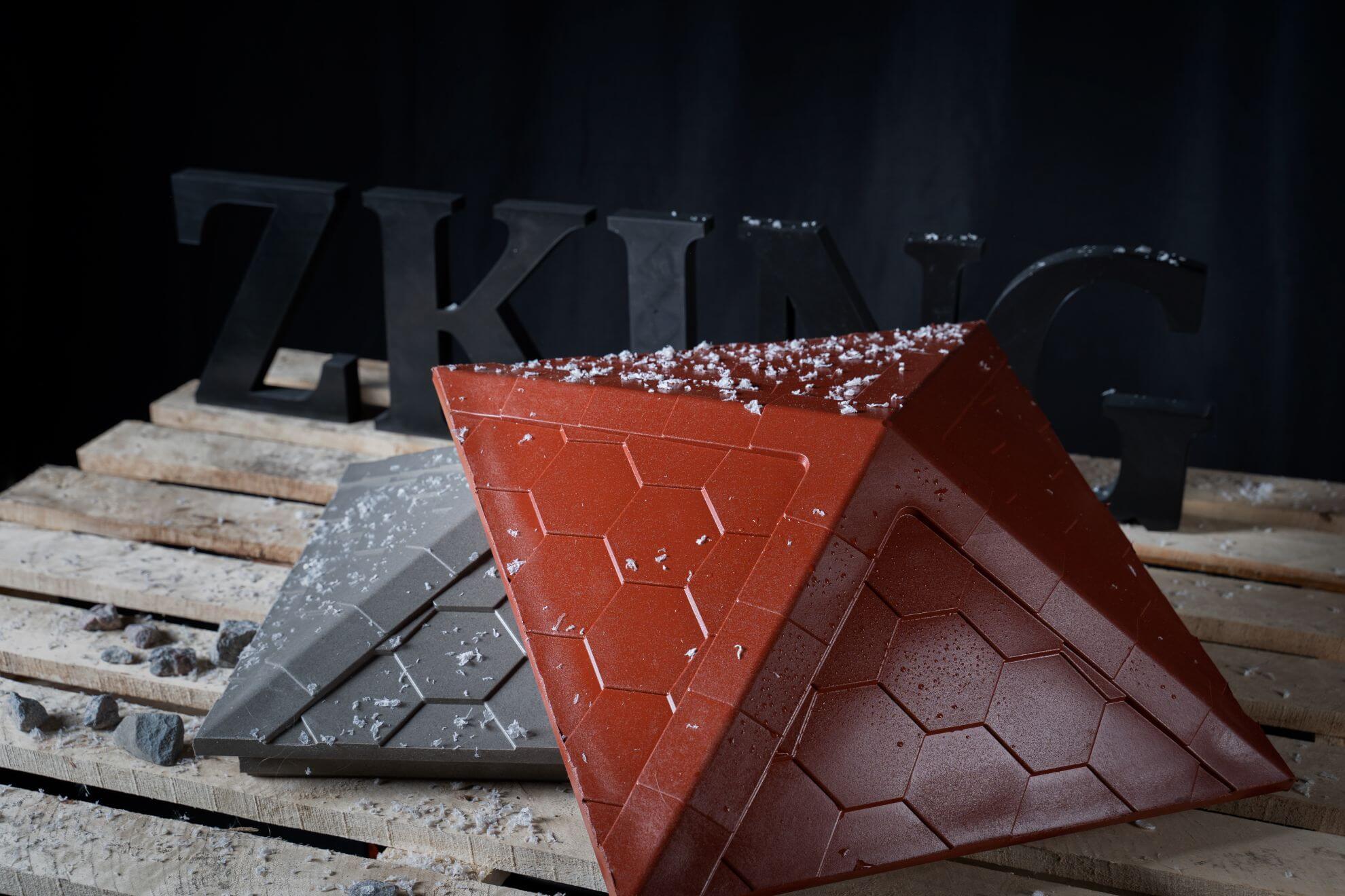 Колпак Zking Эверест Красный на столб 1.5х1.5 кирпича (390х390мм) в Владимире фото