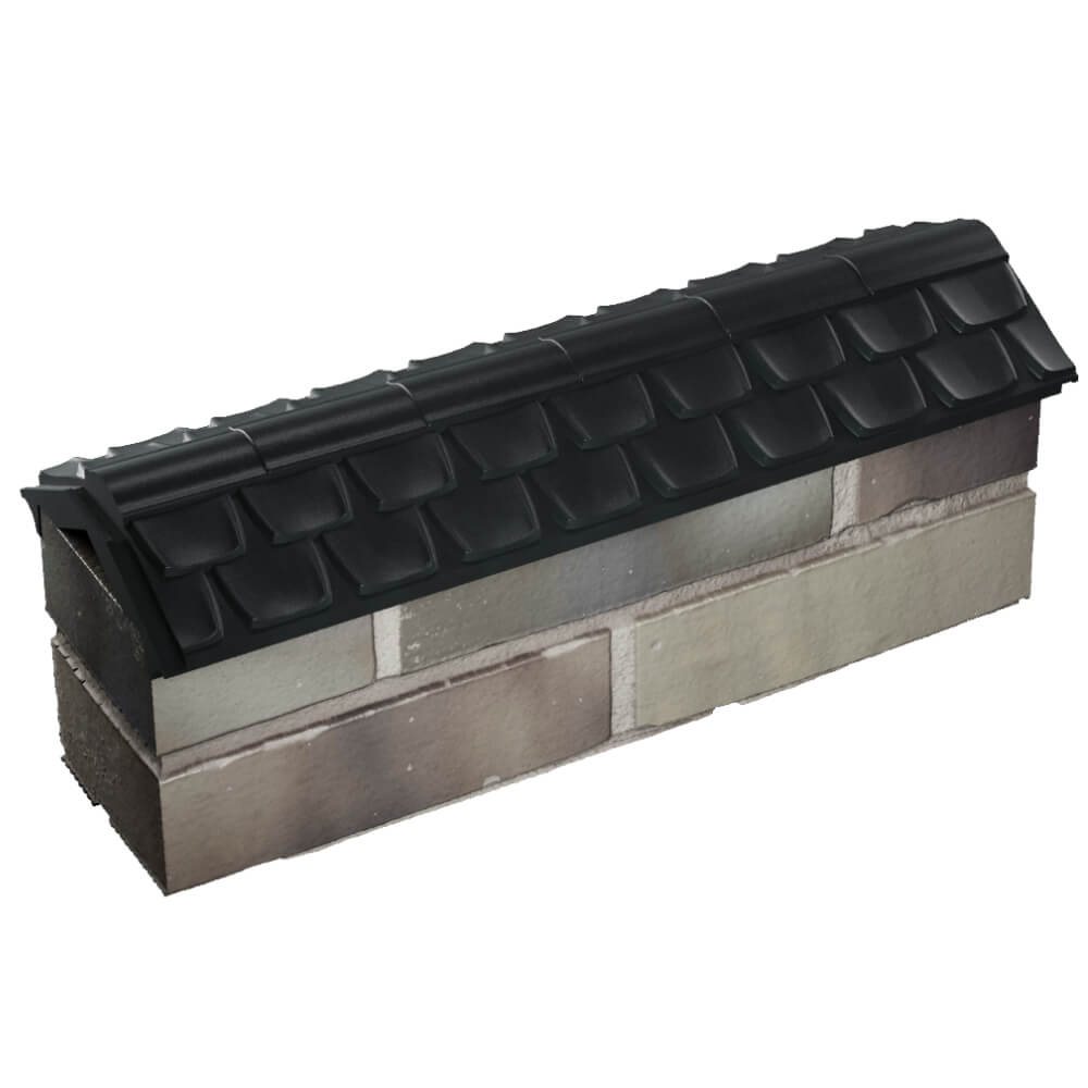 Парапет Zking Эльбрус Черный с посадкой на 0.5 кирпича (130мм) в Владимире фото