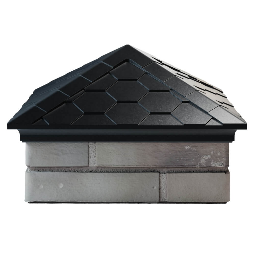 Колпак Zking Эверест Черный на столб 1.5х1.5 кирпича (390х390мм) Владимир фото