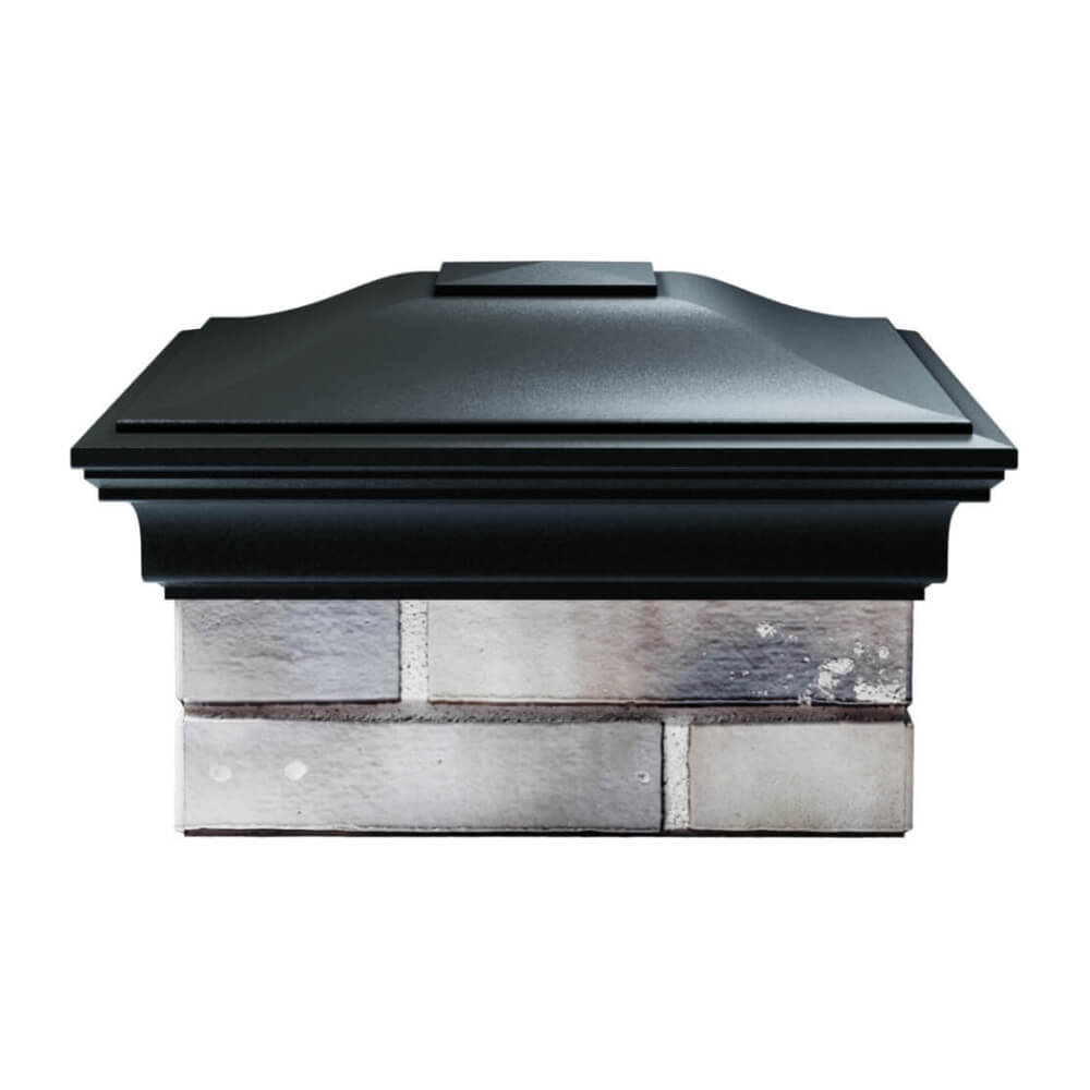 Колпак Zking Монблан Черный на столб 1.5х1.5 еврокирпича 0.7НФ (355х355мм) Владимир фото