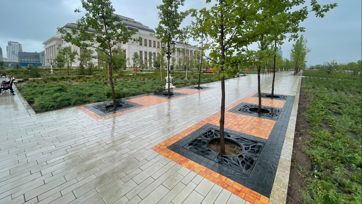 Приствольная решетка для дерева ZKING CRUST 1.2х1.2м Черная в Владимире фото