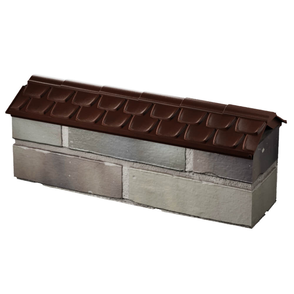 Парапет Zking Эльбрус Коричневый с посадкой на 0.5 кирпича (130мм) в Владимире фото