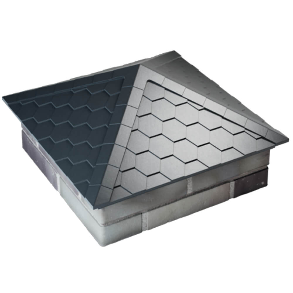 Колпак Zking Эверест Серый на столб 2х2 кирпича (535х535мм) Владимир фото